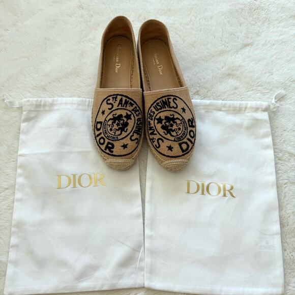NEW!! Christian Dior Granville Beige Union Espadrilles size 40 EU Retail 850$ - Picture 9 of 9